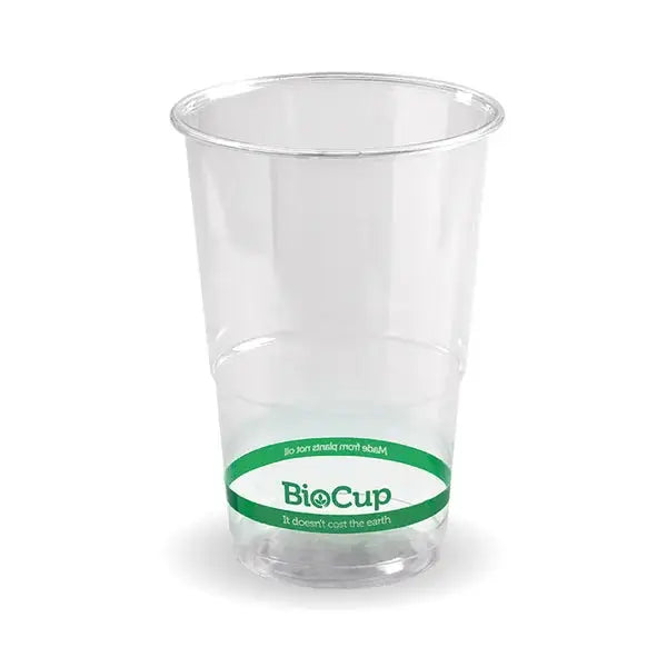 BioPak 280ml Clear BioCups - 100 Cups - Philip Moore Cleaning Supplies Christchurch