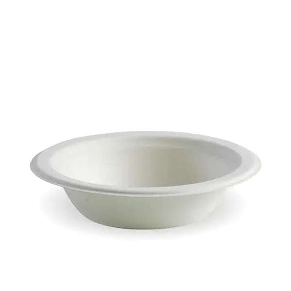 BioPak 390ml / 12oz White BioCane Bowl - 125 Bowls - Philip Moore Cleaning Supplies Christchurch