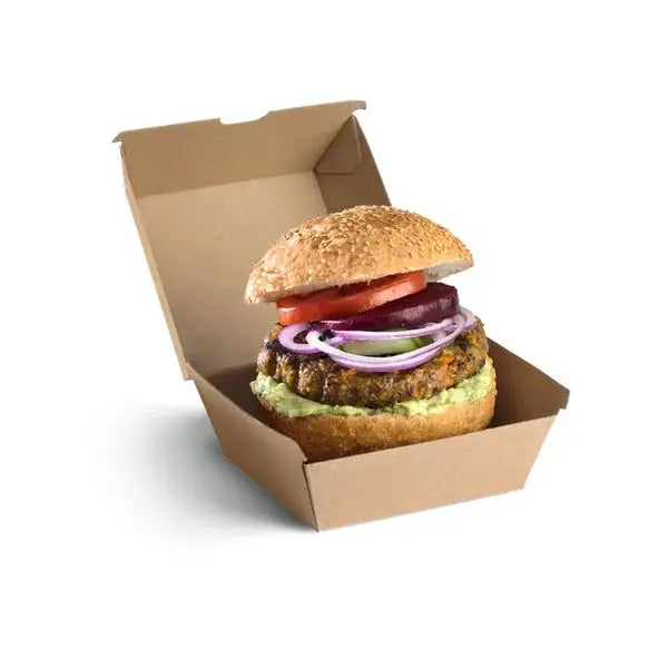 BioPak Burger Box Large - 250 Pcs - Disposable Serveware