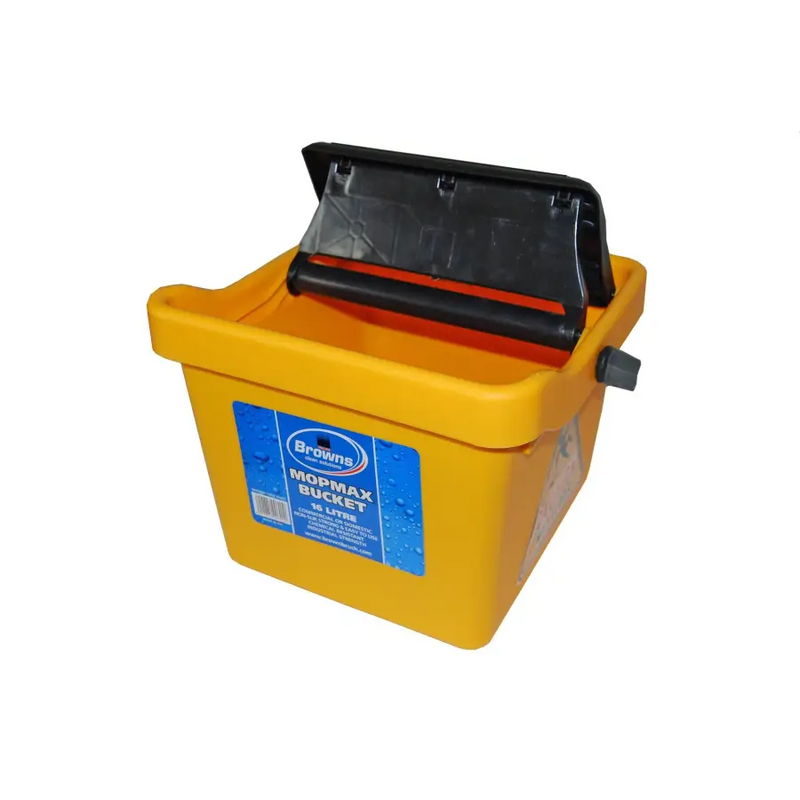 Browns Foot Press Mopmax Bucket Yellow - Philip Moore Cleaning Supplies Christchurch