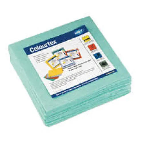 Colourtex Cleaning Cloth Green 40 x 40 (10 PACK) - Philip Moore Cleaning Supplies Christchurch