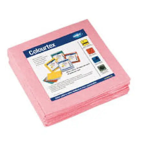 Colourtex Cleaning Cloth Pink 40 x 40 (10 PACK) - Philip Moore Cleaning Supplies Christchurch