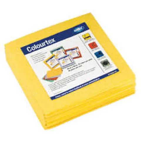 Colourtex Cleaning Cloth Yellow 40 x 40 (10 PACK) - Philip Moore Cleaning Supplies Christchurch