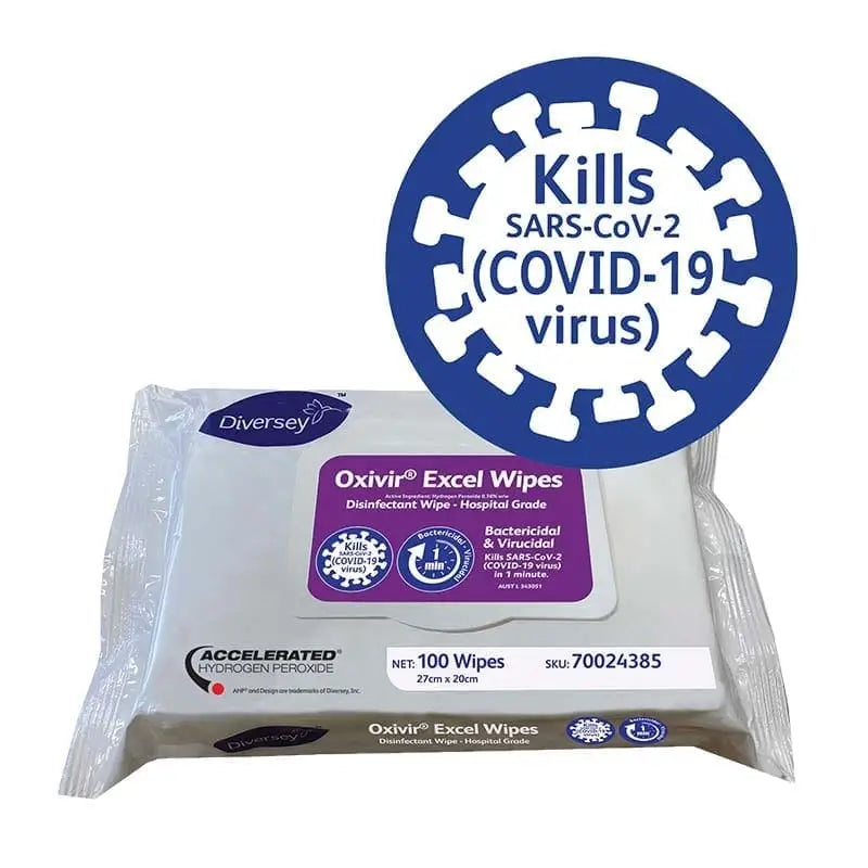 Diversey Oxivir Excel Wipes - Philip Moore Cleaning Supplies Christchurch