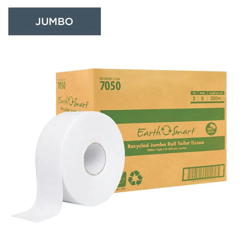 EarthSmart Jumbo Roll Bathroom Tissue 2 Ply 300m - Philip Moore Cleaning Supplies Christchurch