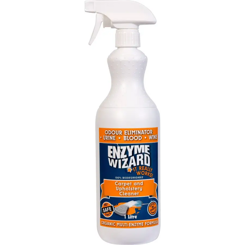 Enzyme Wizard Carpet & Upholstery Cleaner 1L RTU - Philip Moore Cleaning Supplies Christchurch