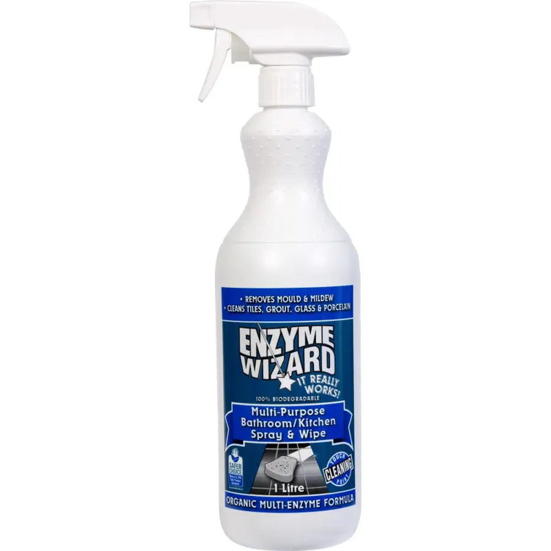 Enzyme Wizard Kitchen & Bathroom Spray & Wipe 1L RTU -
