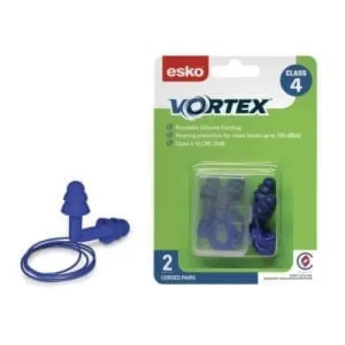 Esko Reusable Vortex Corded Earplugs - Philip Moore Cleaning Supplies Christchurch