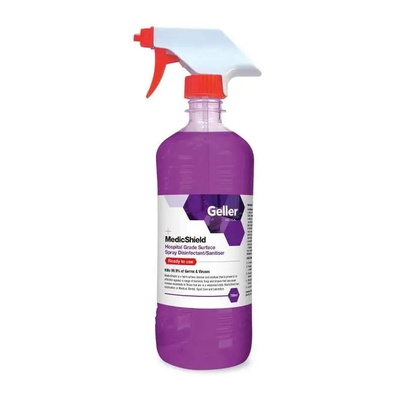 Geller Medicshield 750ml surface sanitizer - Philip Moore Cleaning Supplies Christchurch