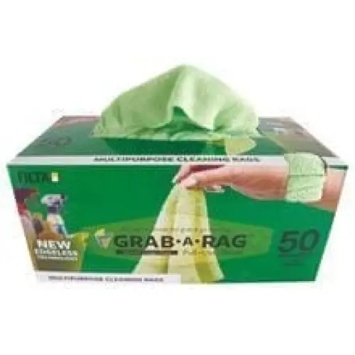 Grab A Rag 50 pack (Green) - Philip Moore Cleaning Supplies Christchurch