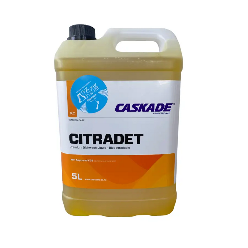 Kyle/Caskade Products Citradet Lemon Dish Washing Detergent 5L - Philip Moore Cleaning Supplies Christchurch