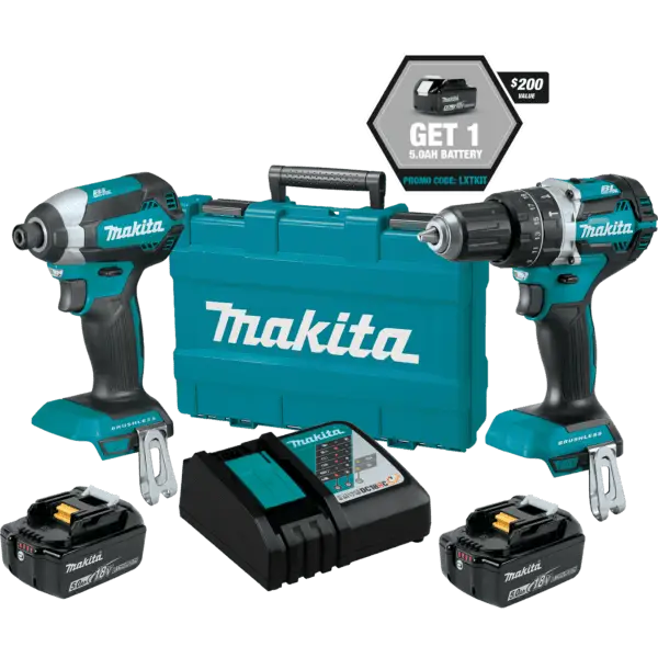 Makita 18V LXT 2-piece Hammer Drill Driver – Impact Driver Kit. - Philip Moore Cleaning Supplies Christchurch