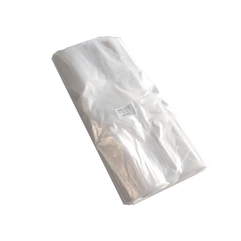 NZ Made 72L Clear/White Rubbish Bags - 50 Bags - Rubbish