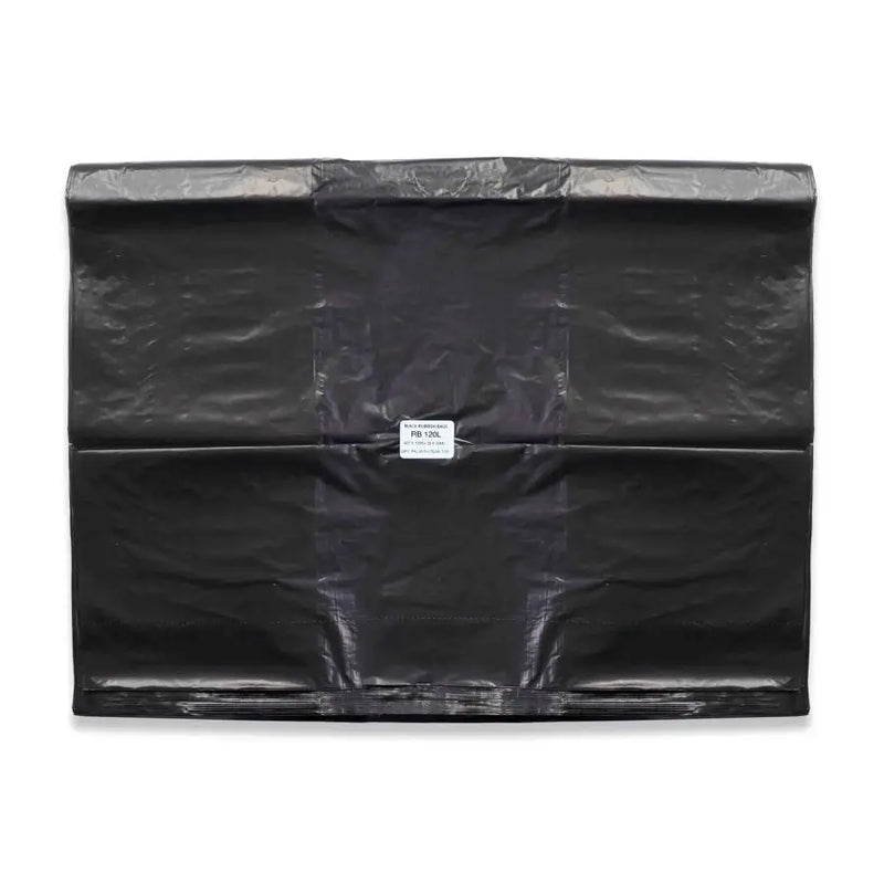 NZ Made Black Rubbish Bags 120L - 8 x 25 Bags (carton)