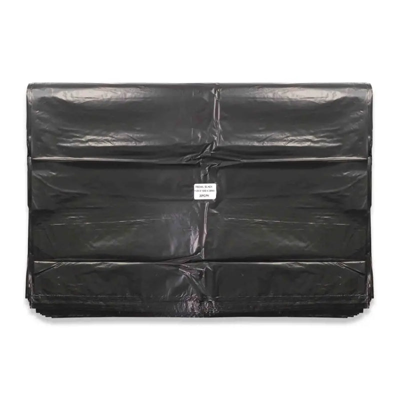 NZ Made Black Rubbish Bags 240L - 5 x 30 Bags (carton) - Philip Moore Cleaning Supplies Christchurch