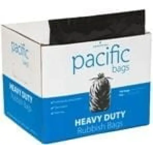 PH Black 80L Rubbish Bags - Philip Moore Cleaning Supplies Christchurch