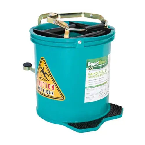 Rapidclean 16L Wringer Bucket Green - Philip Moore Cleaning Supplies Christchurch