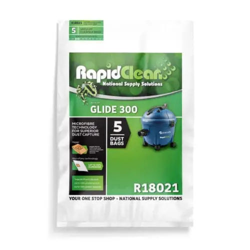 Rapidclean Glide 300 Vacuum Cleaner Bags - 5 Per Pack - Philip Moore Cleaning Supplies Christchurch