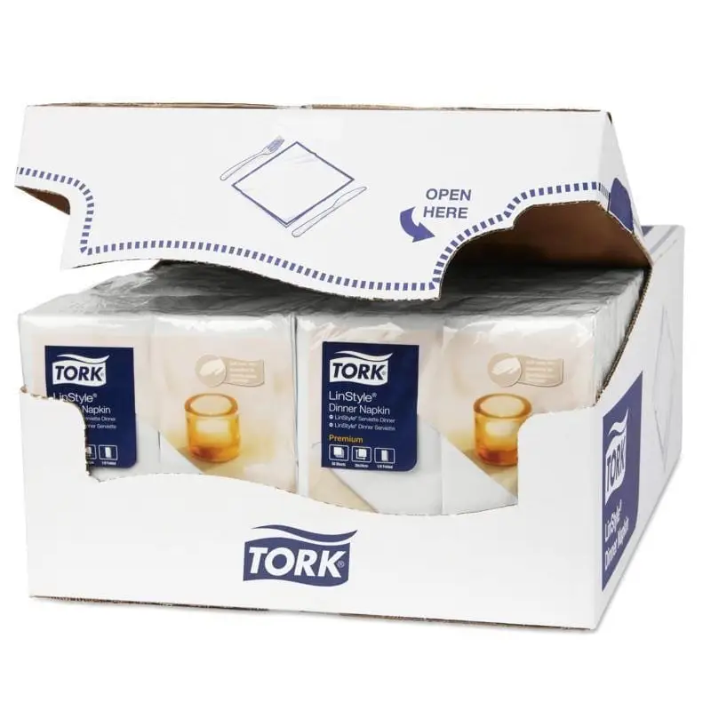 Tork Linstyle White Dinner Napkin - Philip Moore