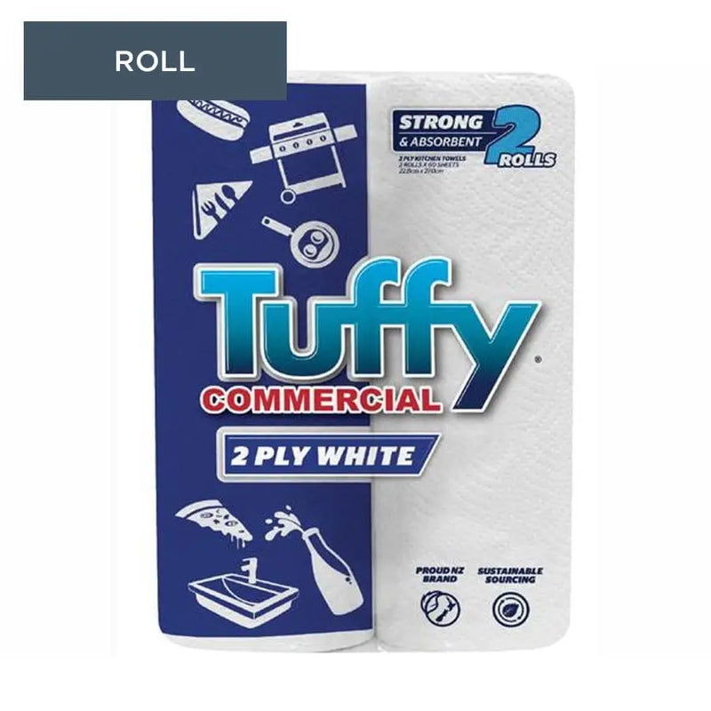 Tuffy Commercial Kitchen Towel 2 Ply Twin Pack - Philip Moore Cleaning Supplies Christchurch