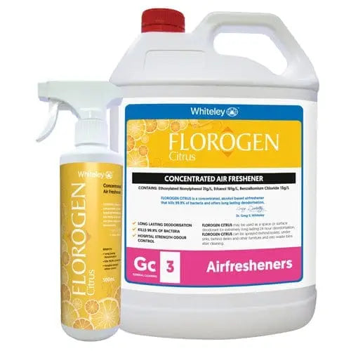 Whiteley Floragen Concentrated Air Freshener - Citrus 5L - Philip Moore Cleaning Supplies Christchurch