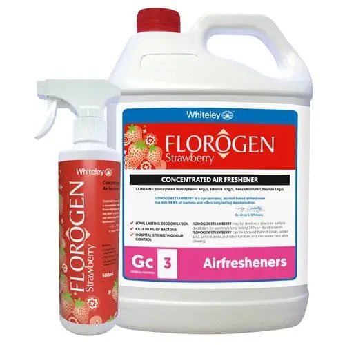 Whiteley Floragen Concentrated Air Freshener - Strawberry 5L - Philip Moore Cleaning Supplies Christchurch