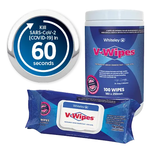Whiteley V-Wipes 80 Pack - Philip Moore Cleaning Supplies Christchurch