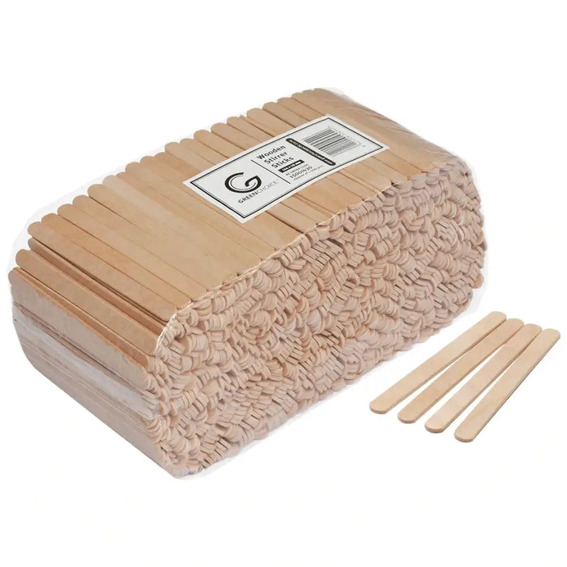 Wooden Stirrer Sticks - Philip Moore Cleaning Supplies Christchurch